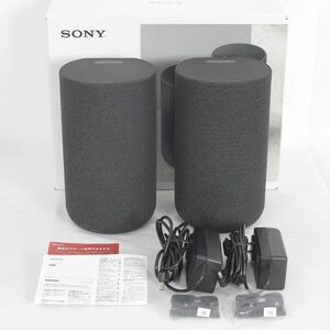 [ beautiful goods ]SONY rear speaker pair SA-RS5 battery built-in black rechargeable Sony body 