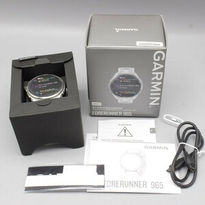 【美品】GARMIN Forerunner 965 010-02809-61 ホワイト スマートウォッチ フォアランナー ガーミン 本体