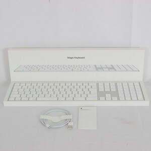 【美品】Apple Magic Keyboard MQ052J/A シルバー テンキー付き JIS マジックキーボード アップル 本体