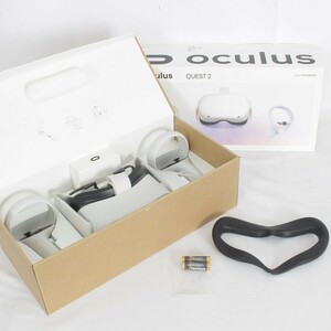 【美品】Oculus Quest2 128GB VR ヘッドマウントディスプレイ ヘッドセット オキュラスクエスト2 899-00183-02 Meta メタ 本体