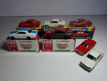 日産 スカイライン ２０００GT ,ブルーバード SSS クーペ、トヨタ コロナ マークⅡ TOMICA トミカ ケンメリ NISSAN SKYLINE 510 7台セット_画像1