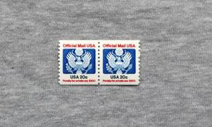 USA182 America . для марка . для mail USA20c частный использование - ..$300 1 вид 2 полосный марка 1 листов 