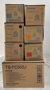 【大阪発】【TOSHIBA】 純正未使用 T-FC50J K×2 C×1・T-FC50J-S M×1 Y×2 ★ TB-FC505J ×1 ★ (5767)