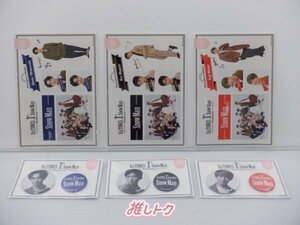 Snow Man Johnnys’ ISLAND STORE 1st Anniversary 缶バッジセット/ステッカーセット 3点セット 未開封目黒/向井/渡辺 [美品]