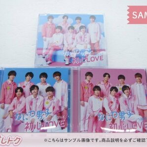 なにわ男子 CD 3点セット 初心LOVEうぶらぶ 初回限定盤1(CD+Blu-ray)/2(CD+Blu-ray)/通常盤 未開封 [美品]の画像1