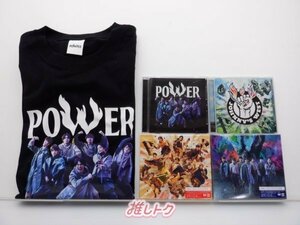 ジャニーズWEST CD 4点セット POWER 初回盤A(CD+DVD)/B(CD+DVD)/通常盤(初回プレス)/Tシャツ付き通販盤 [難小]