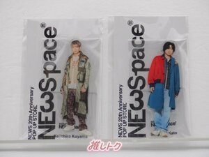 [未開封] NEWS アクリルスタンド 20th Anniversary POP UP STORE NEWSpace 2点セット 加藤/小山