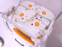 Panasonic/パナソニック シャワーチェア コンパクトワンタッチ PN-L41411 折りたたみチェア オレンジ 風呂イス 高さ6段階調整 中古_画像8