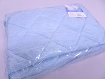 f 新品 未使用品 西川 nishikawa シングルサイズ アイスプラス ひんやり接触冷感 敷きパッド 枕パッド セット《日本製》ブルー 100-205cm_画像5