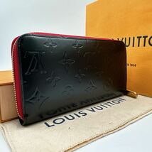 2782【極美品】LOUIS VUITTON ルイヴィトン モノグラム ヴェルニ ジッピーウォレット 長財布 ウォレット M91981/CA0150_画像2