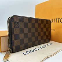 2798【美品】LOUIS VUITTON ルイヴィトン ダミエ ジッピーウォレット ラウンドファスナー 長財布 ウォレット N60015/CA4121_画像1