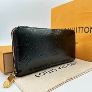 2801【極美品】LOUIS VUITTON ルイヴィトン モノグラム ヴェルニ ジッピーウォレット 長財布 ウォレットM93522/CA4039