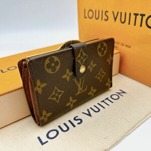 2804【美品】LOUIS VUITTON ルイヴィトン モノグラム ポルトモネ ビエ ヴィエノワ 二つ折り財布 がま口 ウォレット M61663/MI0938