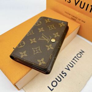 2830【極美品】LOUIS VUITTON ルイヴィトン モノグラム ポルトモネ ビエ ビエトレゾール L字ファスナー 二つ折り財布 M61730/RA0072