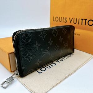 2837【美品】LOUIS VUITTON ルイヴィトン モノグラム エクリプス ジッピーウォレット ヴェルティカル 長財布 ウォレット M62295/GI2118