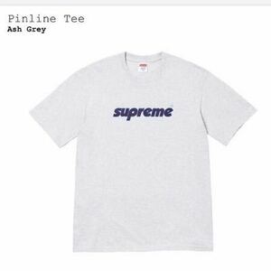 サイズS Supreme Pinline Tee gray シュプリーム ピンライン Tシャツ グレー 新品未使用 国内正規品