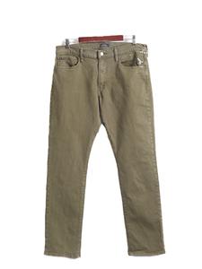  Polo Ralph Lauren тонкий распорка цвет Denim брюки 34 32 / б/у одежда POLO джинсы ji- хлеб стрейч молния fly 5 карман 