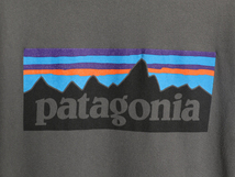 16年製 パタゴニア ポケット付き 両面 プリント 半袖 Tシャツ メンズ L / Patagonia アウトドア ポケT P-6 ボックスロゴ バックプリント 灰_画像2