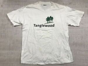 Tanglewood タングルウッド Hanes ヘインズ アウトドア アメカジ 古着 スーベニア お土産 半袖Tシャツ カットソー メンズ 白