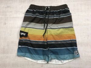 ビラボン BILLABONG ボーダー サーフ ショーツ スイム ハーフ ショート パンツ ボトムス メンズ ポリエステル100% 裏地メッシュ XL