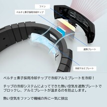 クールネックファン 冷却シート USB充電 熱中症対策 風量3段階調節_画像7