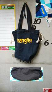 Wrangler tote bag navy tag attaching Wrangler 