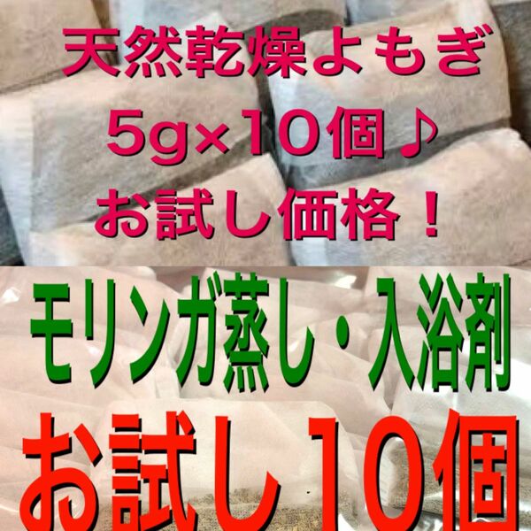 よもぎ入浴剤5g×10個　モリンガ入浴剤5g×10個　合計20個　よもぎ蒸し