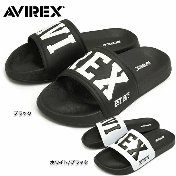 ☆AVIREX USA アビレックス #AV4620 BANSHEE シャワーサンダル(BLACK)☆