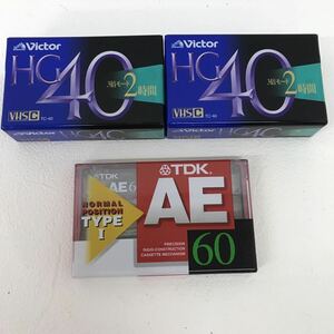 438　未開封　Ｖictor　ビデオカセットテープ　オーディオカセットテープ　HG40　TDK60　録画　録音　テープ