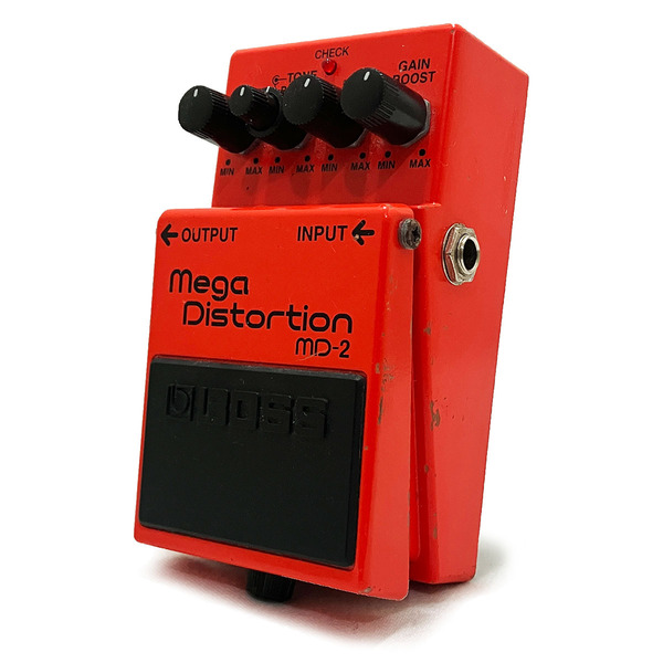 ボス メガ ディストーション エフェクター BOSS MD-2 MEGA DISTORTION 完動品 正規品 本物 人気 ドライブ 歪 ハイゲイン コンパクト ペダル