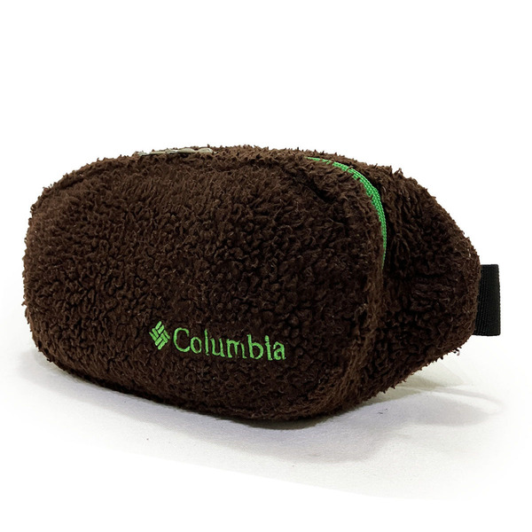 コロンビア ボア フリース ウエスト バッグ ブラウン COLUMBIA BOA FLEECE WAIST BAG 正規品 本物 アジャスト スナップバックル 茶色 緑