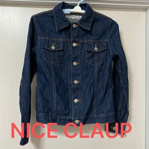 NICE CLAUP デニムジャケット　紺色　サイズ2 数回使用中古品　匿名配送送料込み