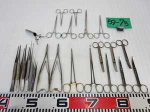 59-73 repeated /MINUHOmiz ho etc. stainless steel made ..... tweezers ...... scissors etc. together sanitation control medical care first-aid animal hospital fixtures 