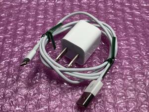 USB-ACアダプタ/A1385/DC5V1A/Lightningケーブル付/送料140円～/#UA2