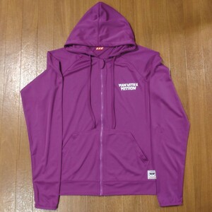 MAN WITH A MISSION Rush Guard Logo Parker purple L size ( used )*mwam man with 