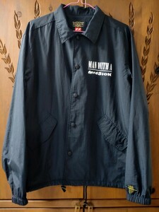 *MAN WITH A MISSIONsmeru Sly kii meat coach jacket M size ( used )*mwam man with outer 