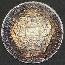 オーストリア古銭　骨董品　ジョセフ1世 1724年 ターレル 銀貨　約29.97g硬貨　盾と王冠　一円貨幣　コインコレクション _画像2