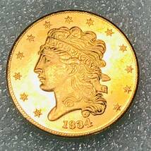 金貨　1834年　5ドル　クラシックヘッド イーグル リバティ アメリカ　重さ約4.36g 古銭 自由の女神 コイン _画像1