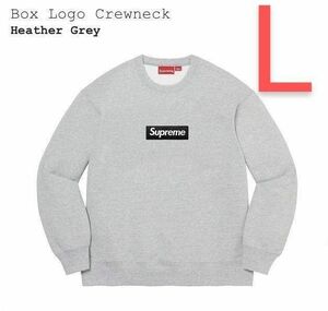 Supreme Box Logo Crewneck Heather Grey Lサイズ