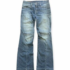 MARITHE + FRANCOIS GIRBAUD 00s Archive Flare Denim Pants size:S