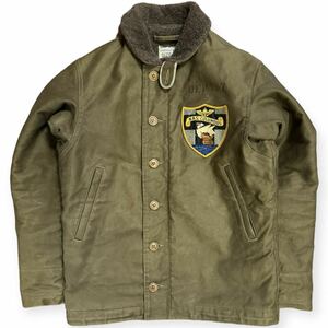 定価7.5万 傑作 COLIMBO OBSERVER JKT KHAKI-1st.N-1 [Custom N.A.S.Columbus Fire Dept] size:38 