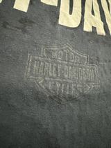 HARLEY DAVIDSON 90s USA製 ロゴTシャツ フェード ブラック Mサイズ_画像7