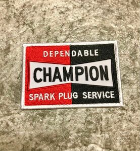 新品 CHAMPION SPARK PLUGS レーシング ワッペン チャンピオンスパークプラグ 刺繍