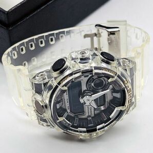 CASIO カシオ G-SHOCK Gショック ジーショック GA-710 GA-700SK-1 クリア スケルトン 透明 アナデジ 腕時計 中古 良品 稼働品の画像7