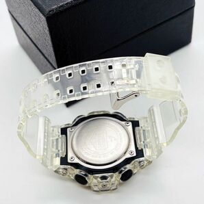 CASIO カシオ G-SHOCK Gショック ジーショック GA-710 GA-700SK-1 クリア スケルトン 透明 アナデジ 腕時計 中古 良品 稼働品の画像4