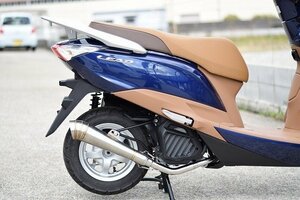 HMS リード125 2BJ-JF45 2018年～2020年モデル対応 バイクマフラー メガホンタイプ ステンレス マフラー ホンダ LEAD125 mghn-005