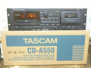 TASCAM CD-A550 business use CD player cassette recorder Tascam 