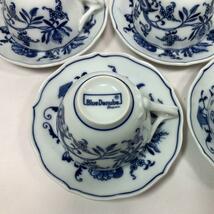 【美品】blue danube ブルーダニューブ カップ＆ソーサー 5個セット_画像5