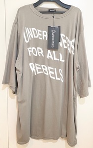 Undercoverism 2023SS Languid Big Tee B.GRAY 3 アンダーカバーイズム ラングイット 歪み ビッグT 