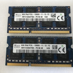 SK HYNIX 2Rx8 PC3L-12800S 8GB 2枚 16GB DDR3L ノートPC用 メモリ 204ピン DDR3L-1600 8GB 2枚セット 16GB DDR3 LAPTOP RAMの画像7